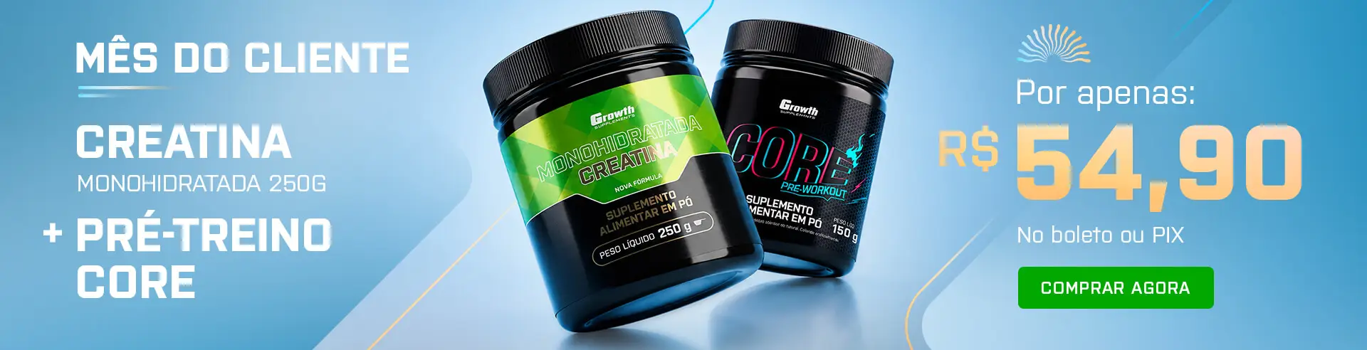 KIT FOCO E DESEMPENHO -  Growth Supplements