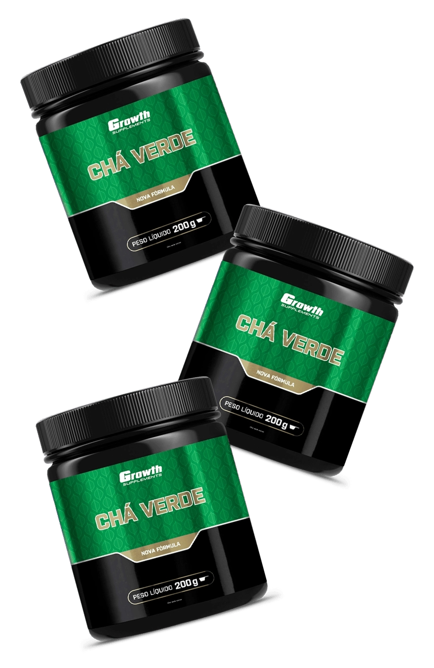 GROWTH SUPPLEMENTS - Imagem ilustrativa embalagens de chá verde