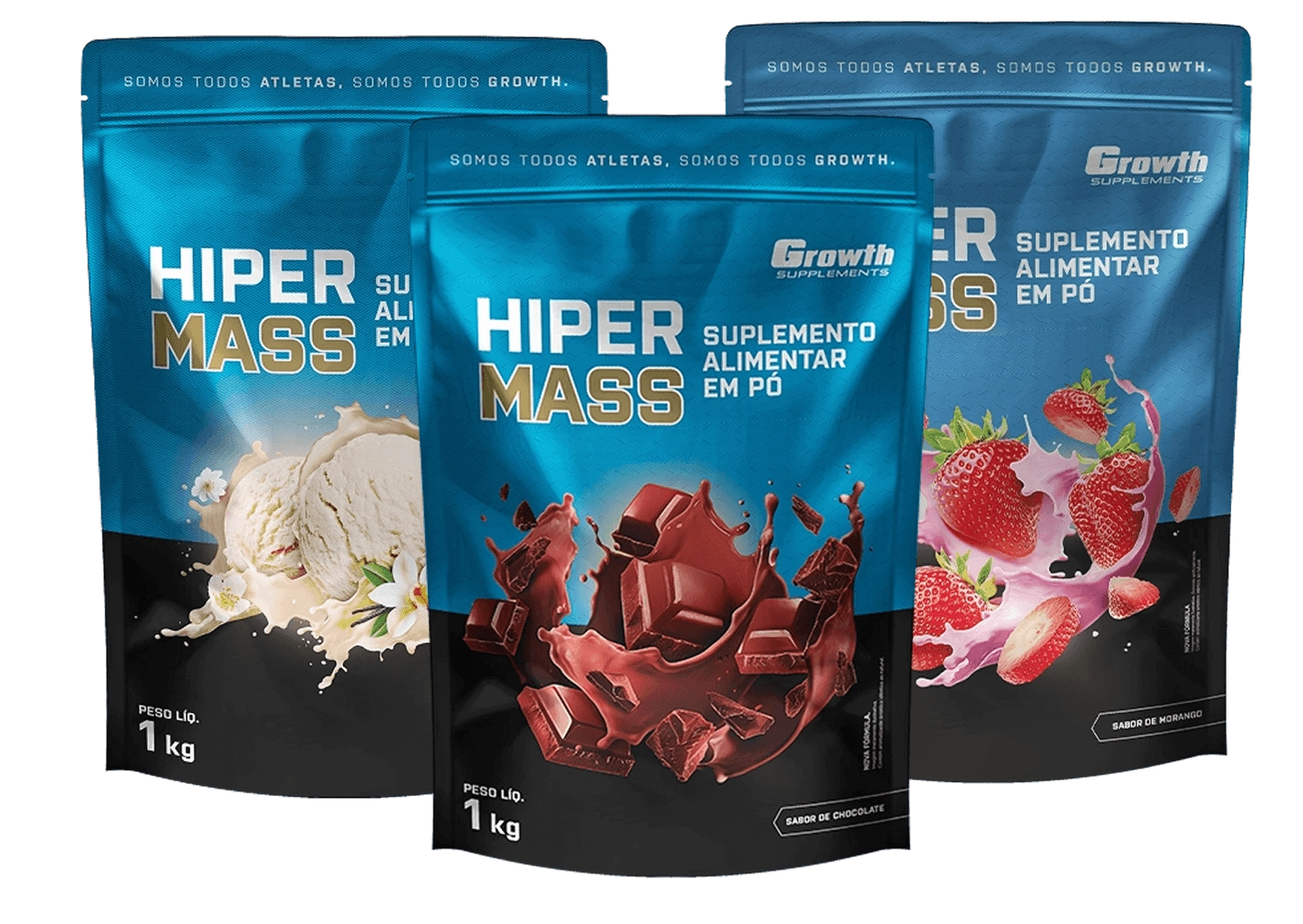 GROWTH SUPPLEMENTS - Imagem ilustrativa embalagens de hiper mass