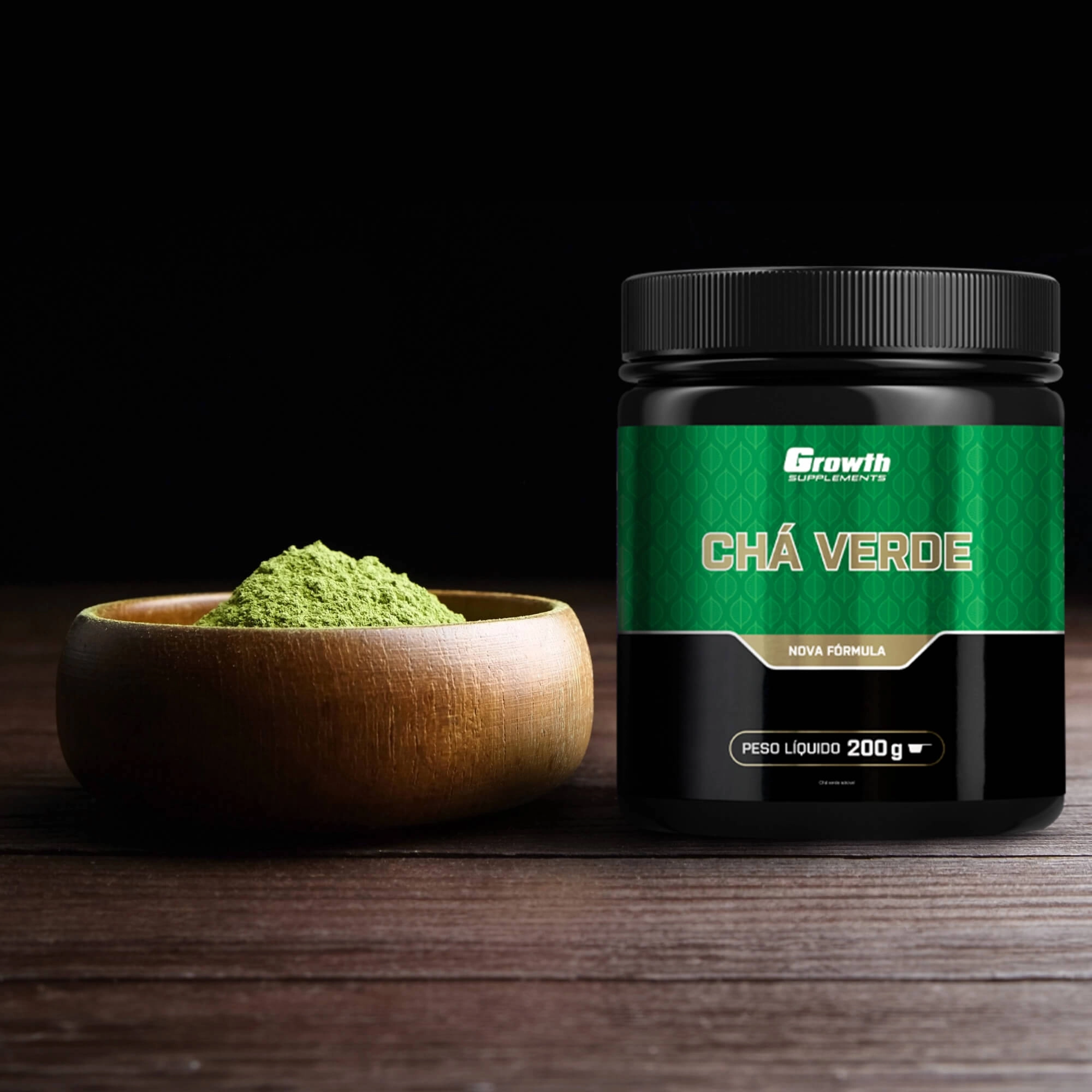 GROWTH SUPPLEMENTS - Imagem ilustrativa embalagem de chá verde