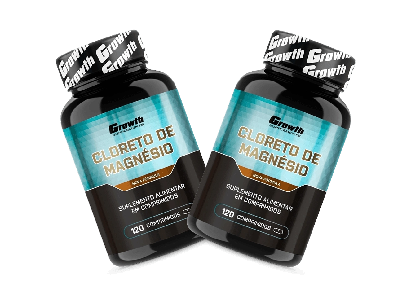 GROWTH SUPPLEMENTS - Imagem ilustrativa embalagens de cloreto de magnésio