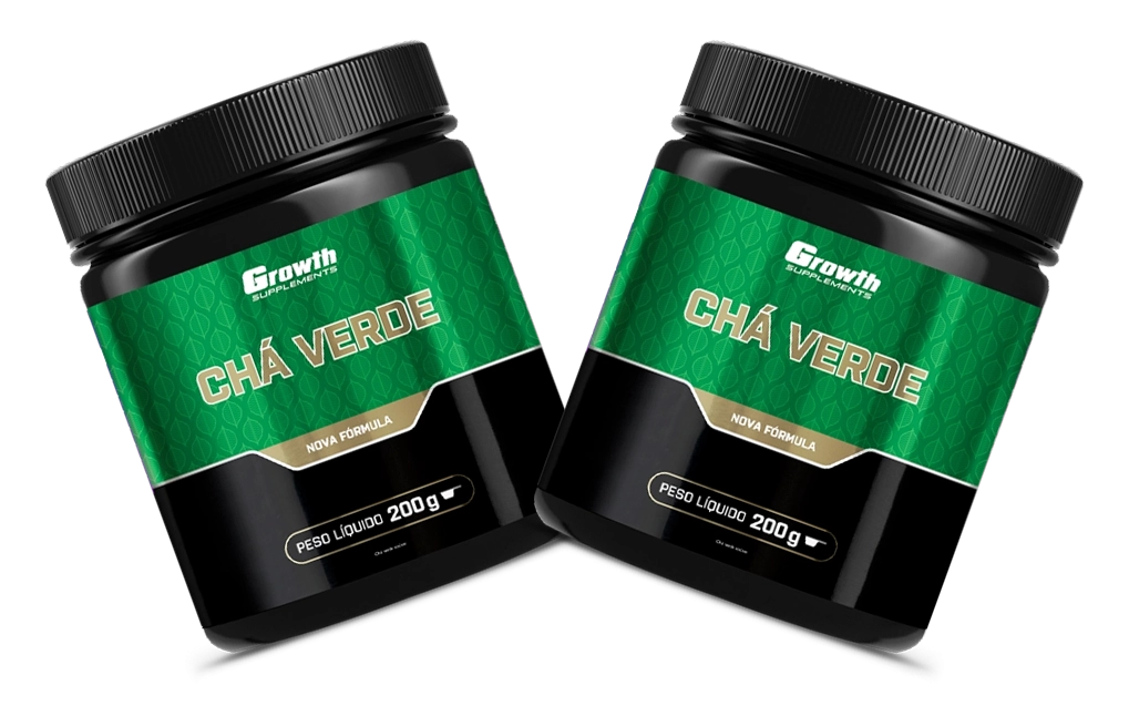 GROWTH SUPPLEMENTS - Imagem ilustrativa embalagens de chá verde