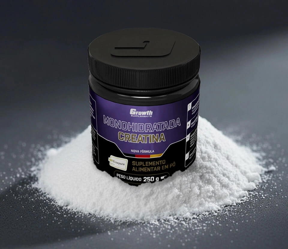 GROWTH SUPPLEMENTS - Imagem ilustrativa Creatina monohidratada Creapure Growth Supplements