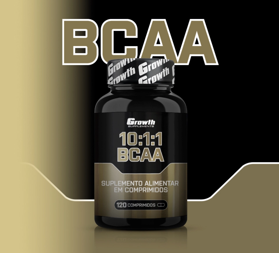 GROWTH SUPPLEMENTS - Imagem ilustrativa embalagem de BCAA 10:1:1
