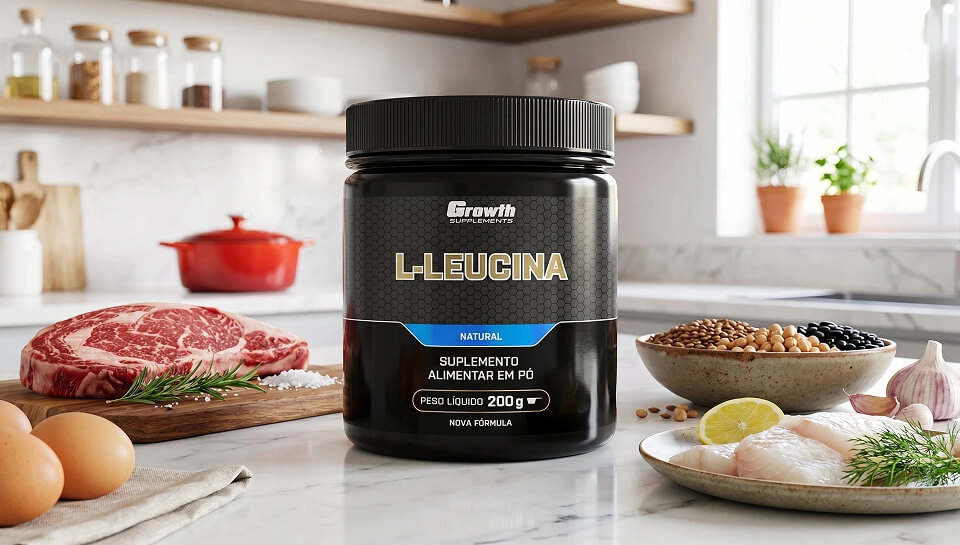 GROWTH SUPPLEMENTS - Imagem ilustrativa Leucina Growth