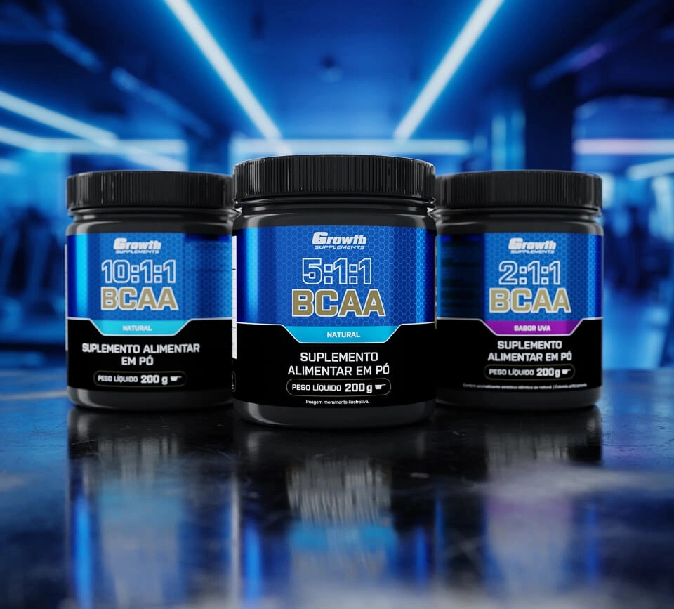 GROWTH SUPPLEMENTS - Imagem ilustrativa BCAA