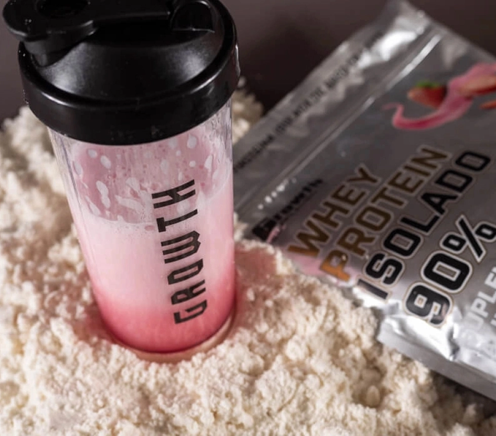 GROWTH SUPPLEMENTS - Embalagem, pó e coqueteleira