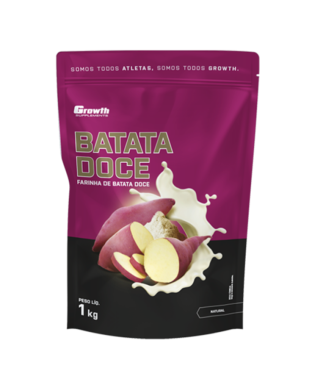 100% Batata Doce em Pó Sabor Natural 1kg
