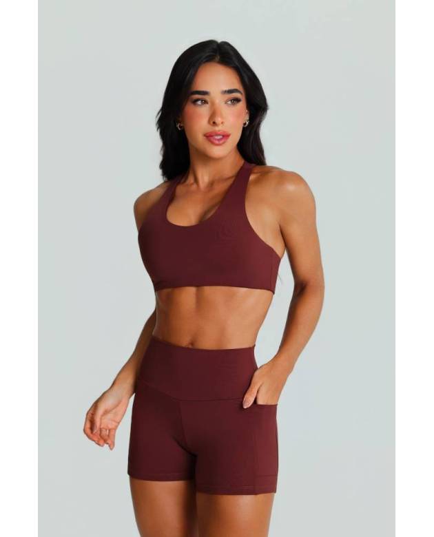 Bermuda Growth Bolsos Marrom Couro