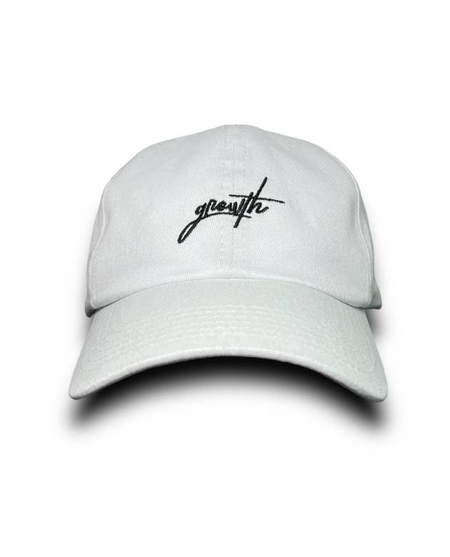 Bone Dad Hat Growth Manuscrito Branco