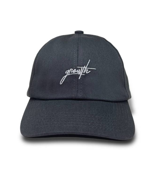 Boné Dad Hat Growth Manuscrito Chumbo