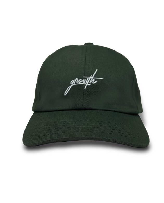 Bone Dad Hat Growth Manuscrito Verde