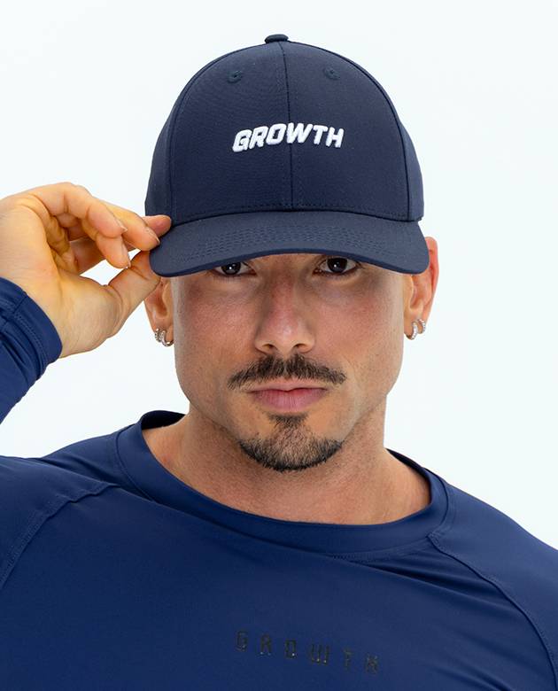 Boné flex aberto Growth azul marinho