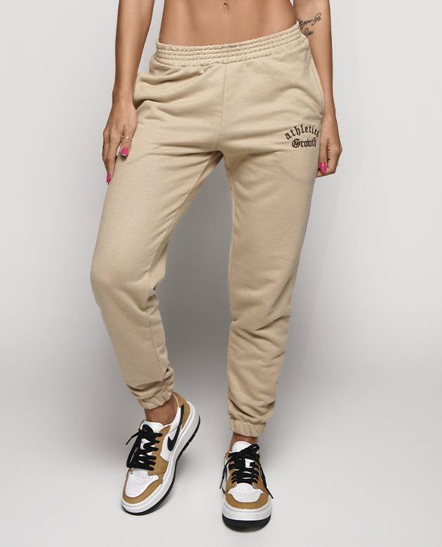 Calça Moletom Growth Athletics Bege