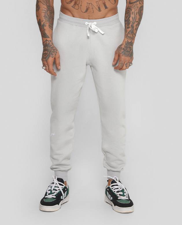 Calça Moletom Growth Manuscrito Cinza