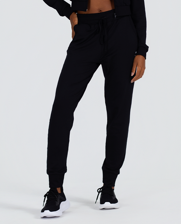 Calça Growth Punhos e Cordão Preto