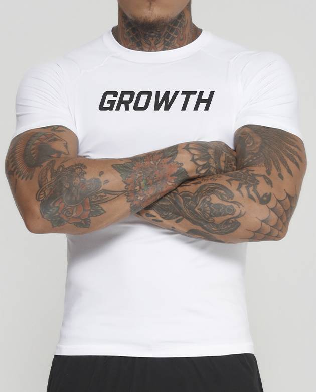 Camiseta Branca Termica Segunda Pele Growth