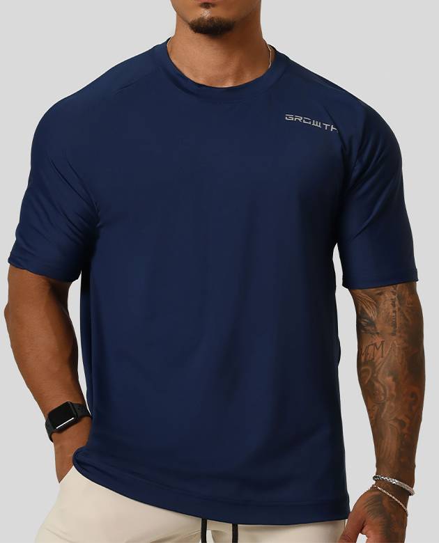 Camiseta Growth Academy Azul Marinho
