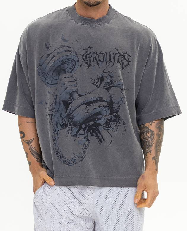 Camiseta Growth Oversized Boxer Lavada