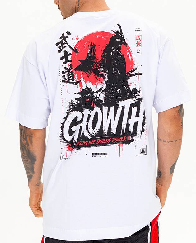 Camiseta Growth Oversized Discipline Branco