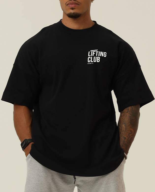 Camiseta Growth Oversized Lifting Preto