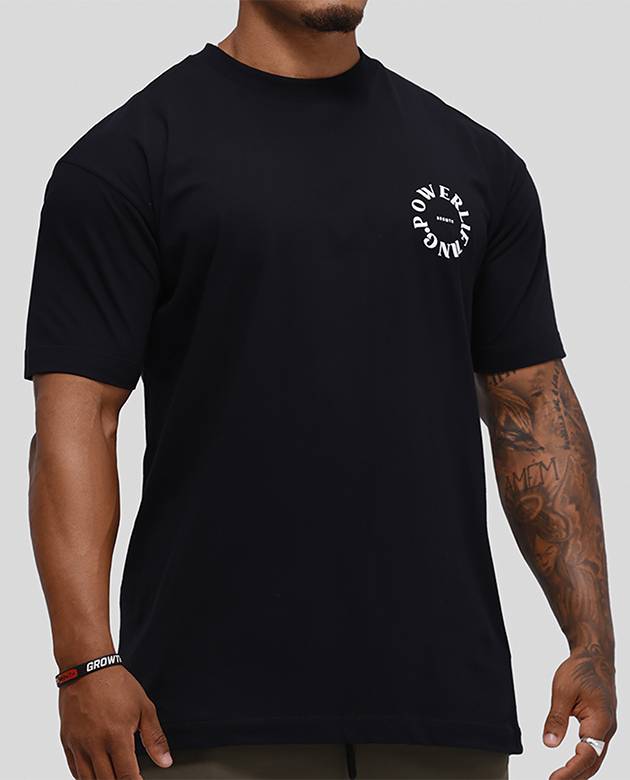 Camiseta Growth Oversized Power Preto