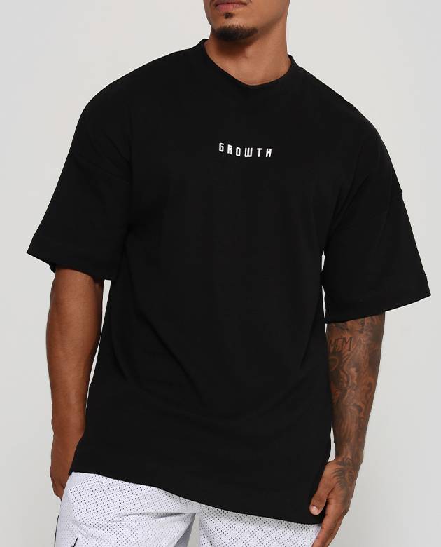Camiseta Growth Oversized Under Preto