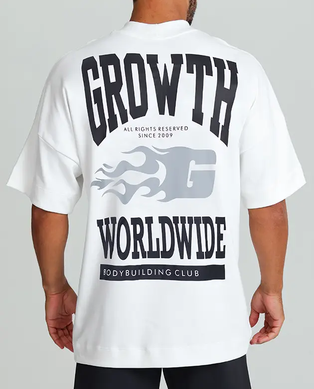 Camiseta Growth Oversized Worldwide Off White