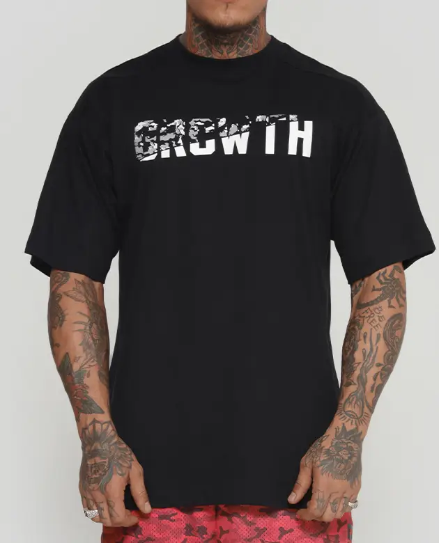 Camiseta Growth Oversized You Can Preto