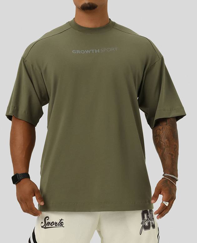 Camiseta Growth Sport Oversized Preston Verde