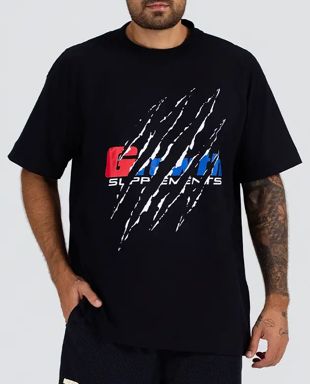Camiseta Oversized Growth Garras Preto