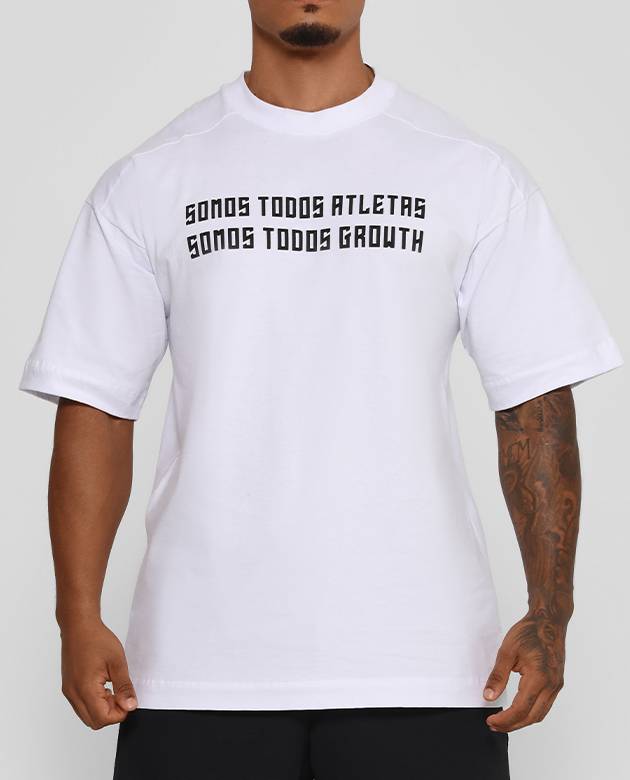 Camiseta Oversized Todos Growth Branco