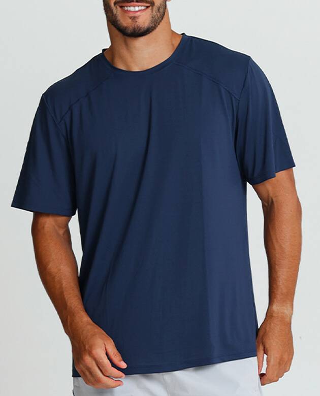 Camiseta Recortes Growth Corrida Azul