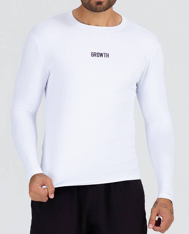 Camiseta Térmica Essencial Manga Longa Branco