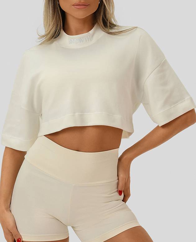 Cropped Growth Oversized Off White/Branco