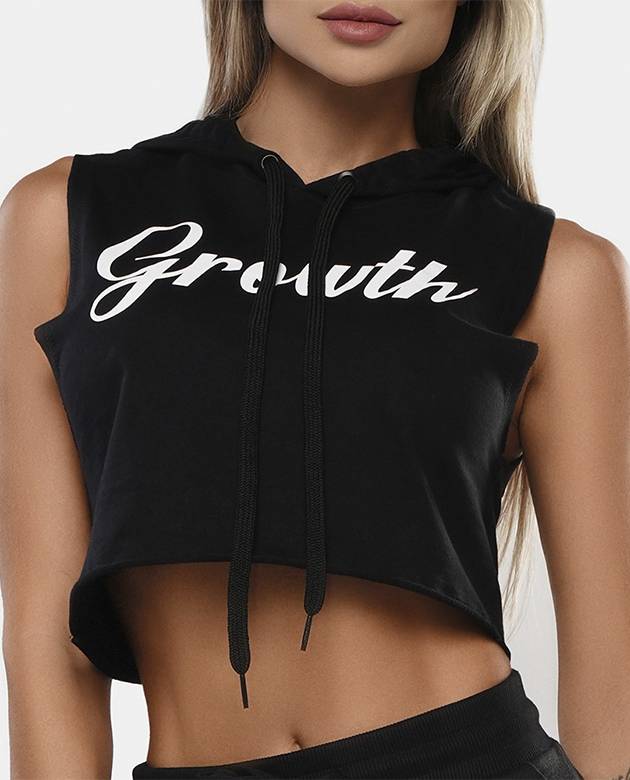 Cropped Moletinho Growth Fine Preto