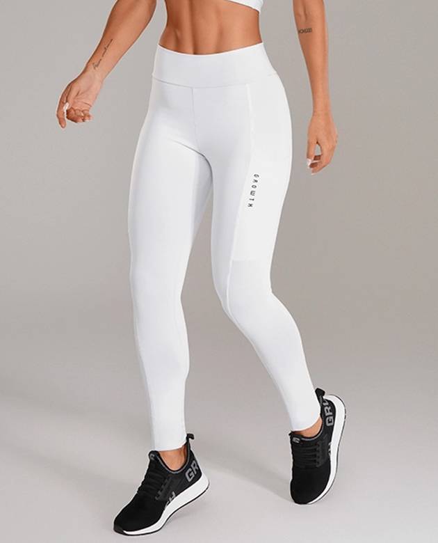 Legging Growth Beaut Branco Blackout