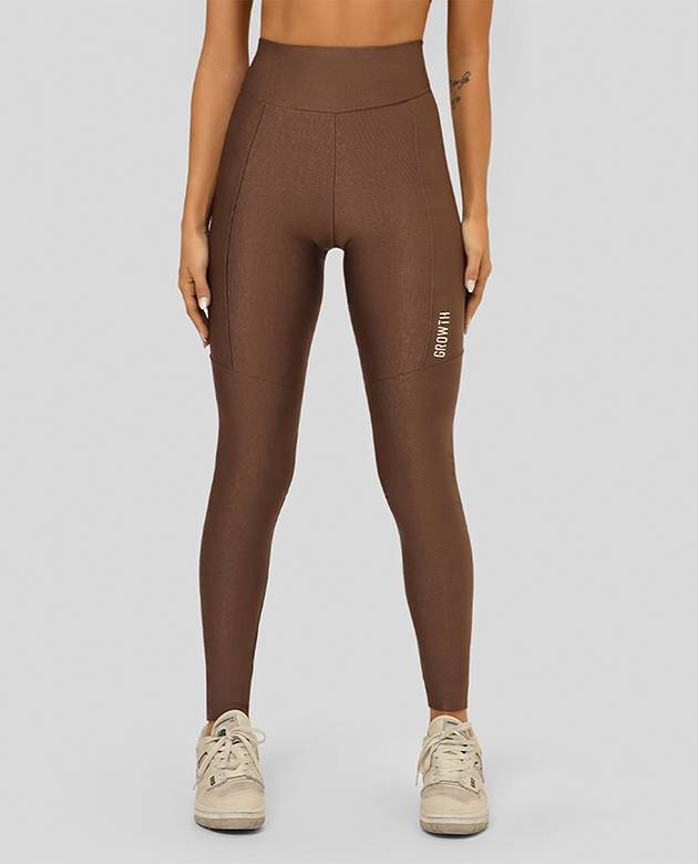 Legging Growth Plati Marrom