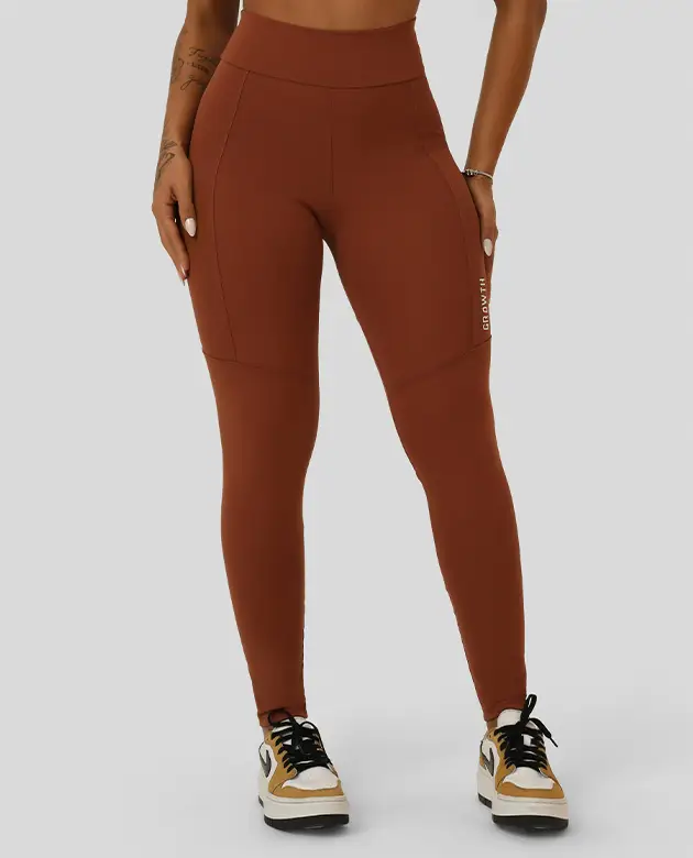 Legging Growth Shou Marrom Ambar