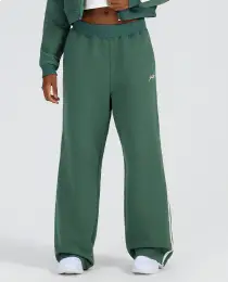 Calça moletom flare vivo lateral verde amazonia