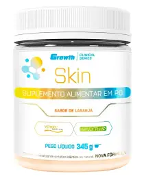 Growth Skin Colágeno Tipo 1 + Colágeno Verisol + Ácido Hialurônico + Vitamina C 345g