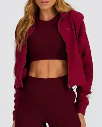 Jaqueta Bicolor Growth Ruby com off