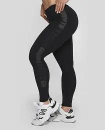 Legging All Black Ad Recorte Logo Growth
