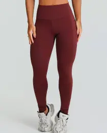 Legging Growth Bolsos Marrom Couro