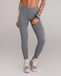Legging Growth Ning Cinza Mescla Claro