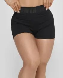 Short All Black Ad Recorte Logo Growth