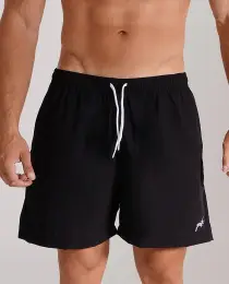 Short Banho Growth Manuscrito Preto