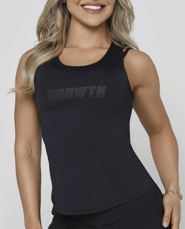 Regata All Black Ad Logo Growth