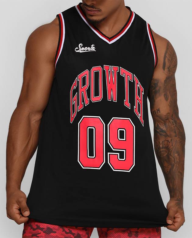 Regata Basket Growth Preta/Vermelha