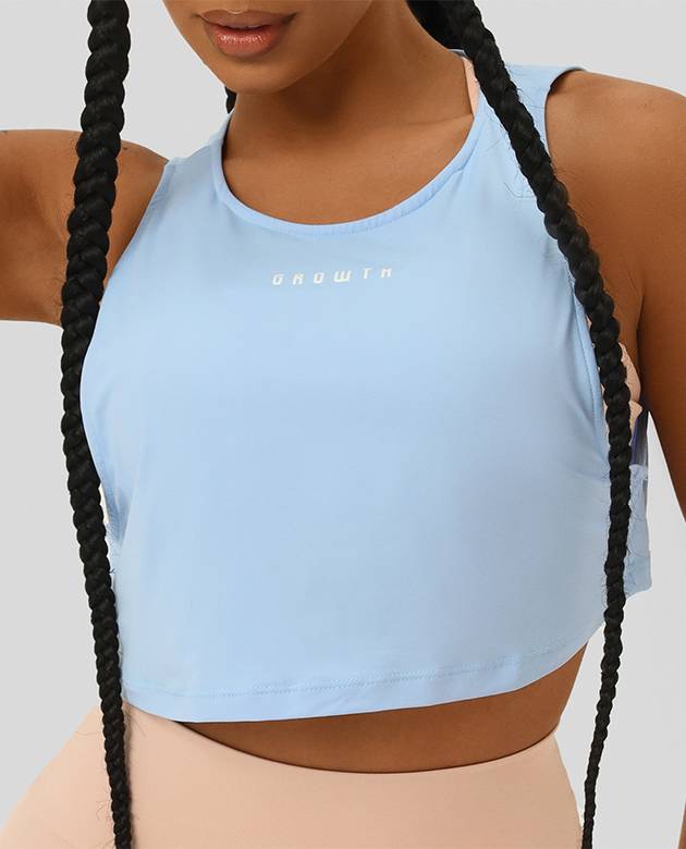 Regata Cropped Cava Azul Bebe